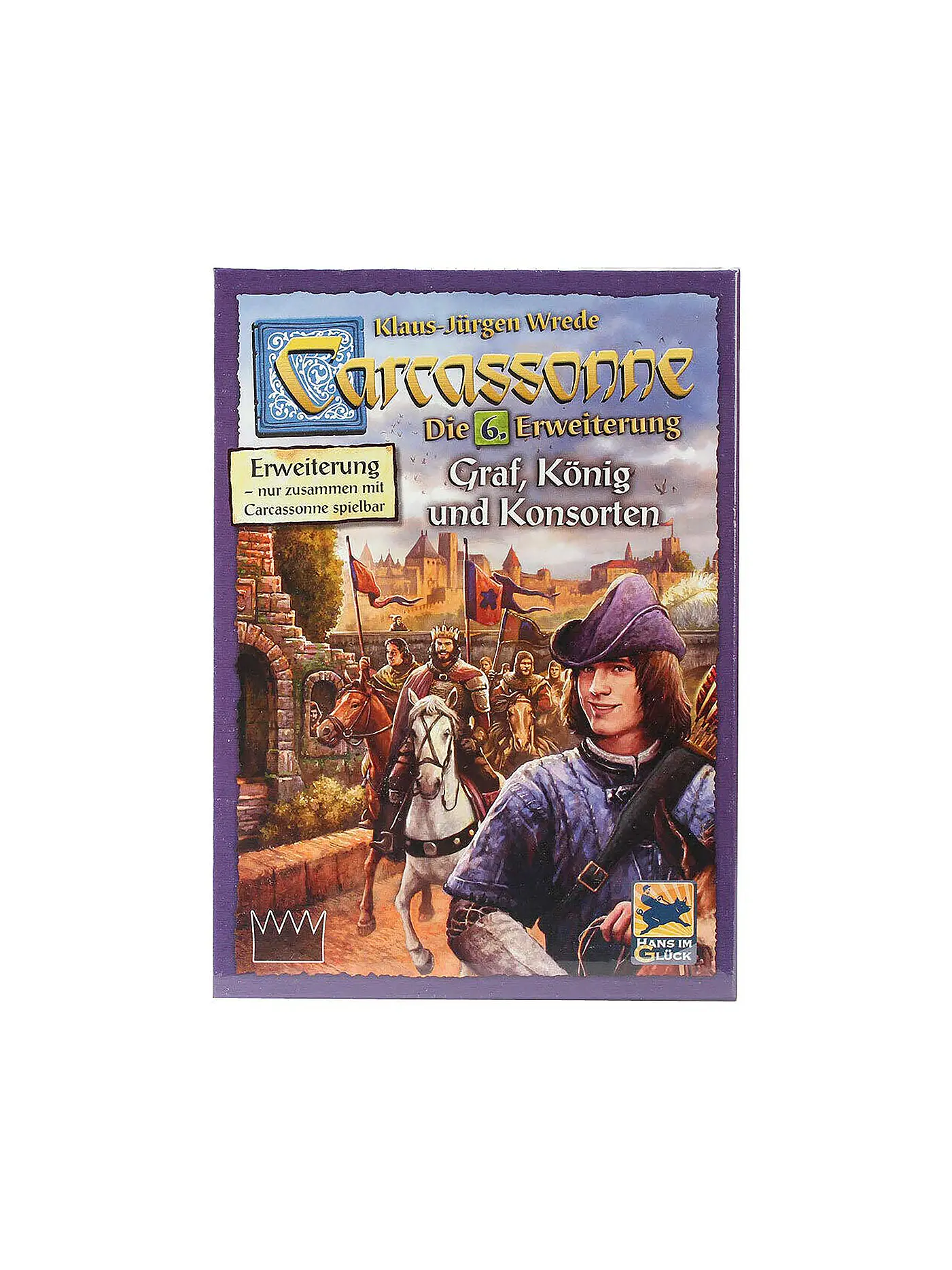 ASMODEE | Brettspiel - Carcassonne - Graf, König und Konsorten (6. Erweiterung) | 